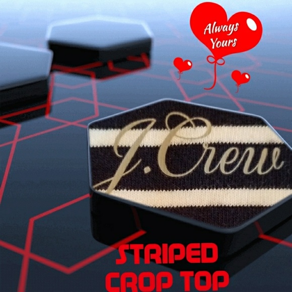 J. CREW STRIPED CROP TOP - Picture 8 of 8